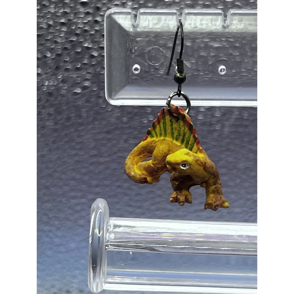 Dinosaur Jurassic Dangle Drop Earrings Dino Spinosaurus Teacher Gift‎